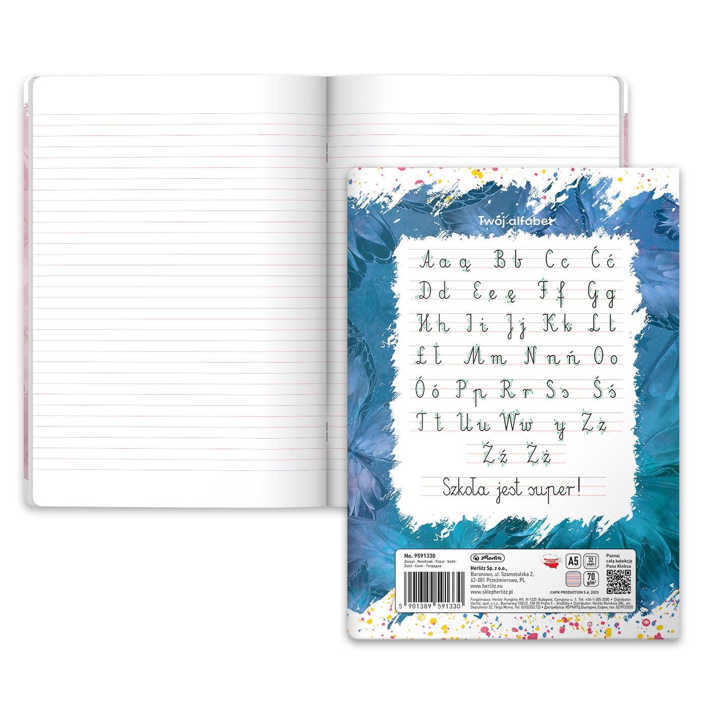 Zeszyt A5/32 linia Kleks